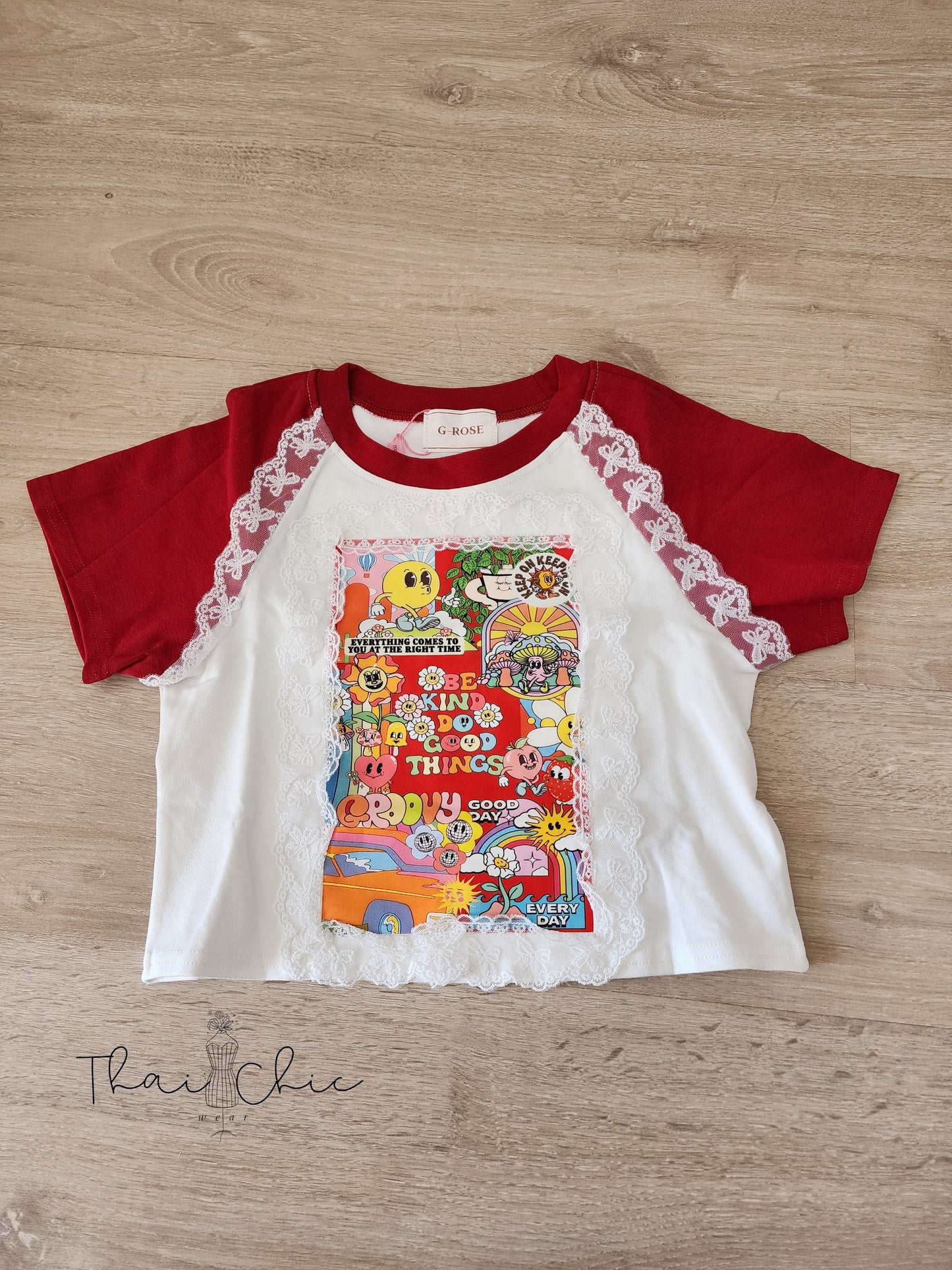 ๐ Cartoon Lace Tee ๐