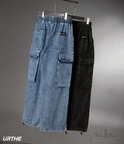 🌟 URTHE JEANS LONG 工裝長版牛仔褲 🌟