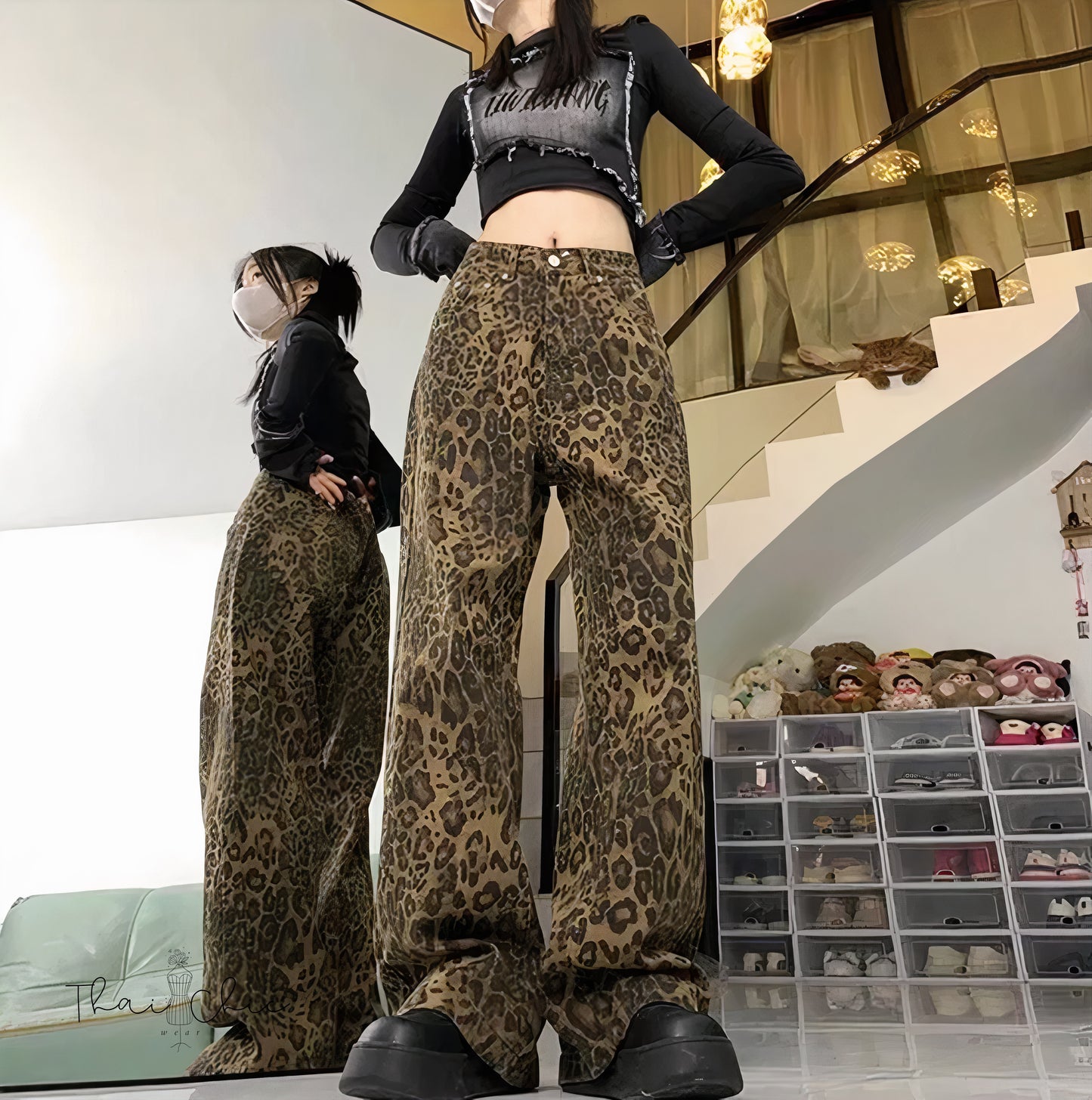 🌟 Leopard Print Wide-Leg Pants – Be Bold, Be Wild 🌟