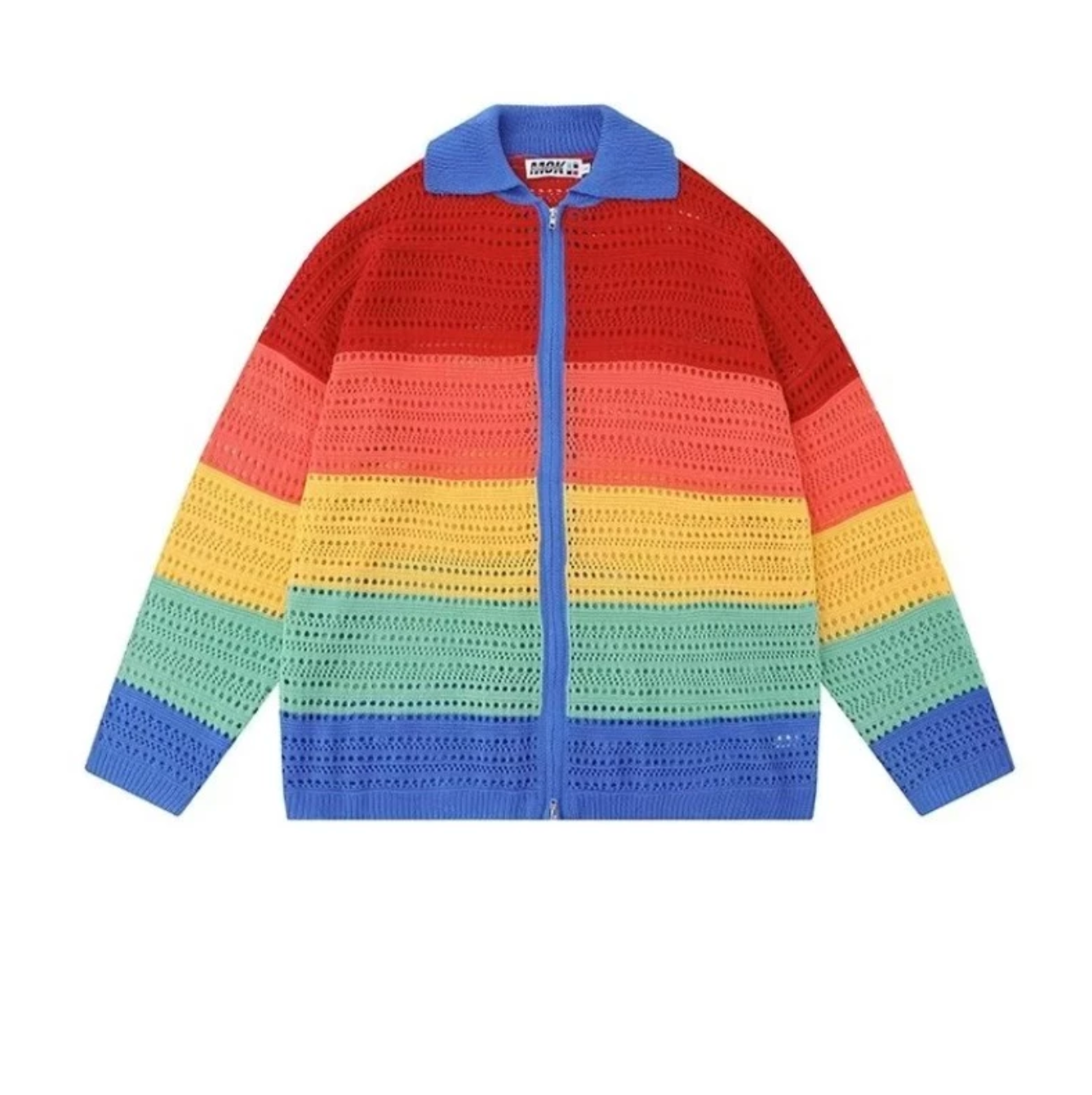 🌈 彩虹針織拉鍊衫🌈