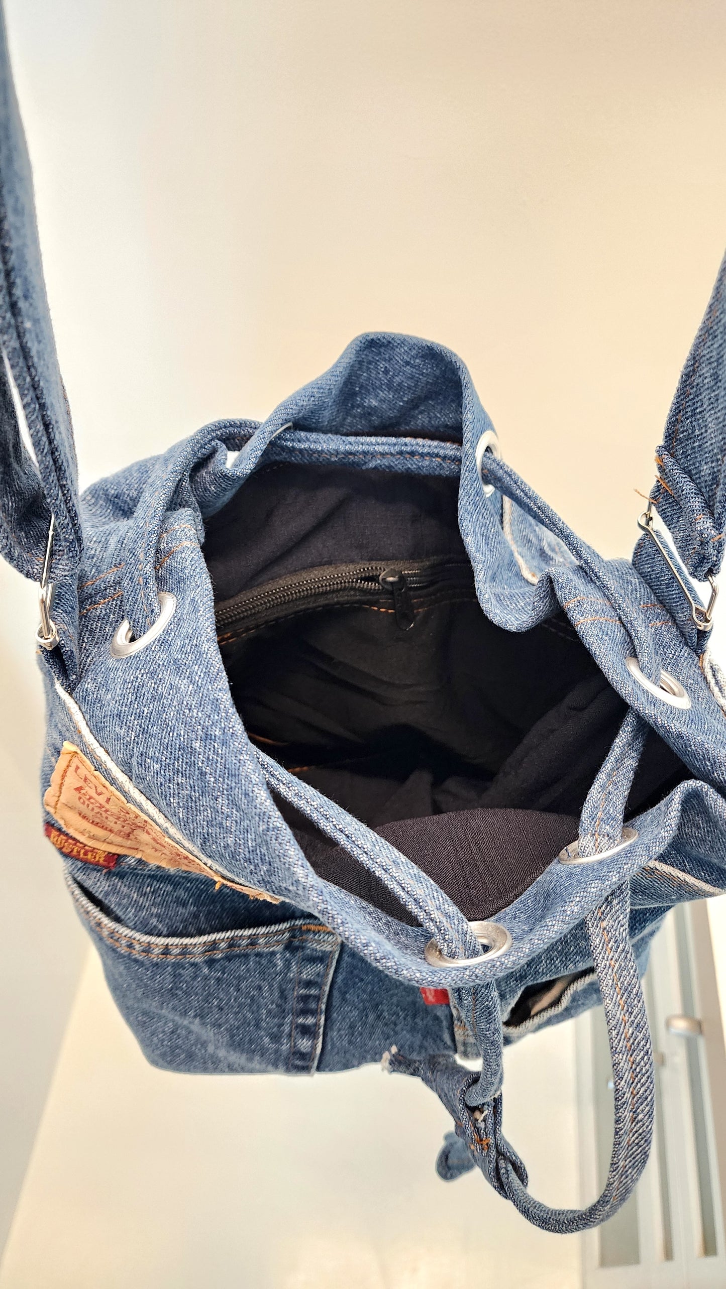 Vintage Remake Denim Bucket Bag